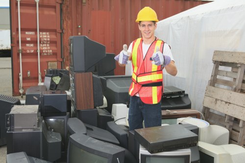 Professional team handling different types of garden waste in Lewisham