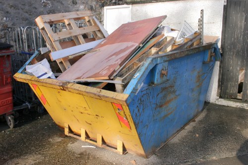 Professional team performing office clearance in Lewisham