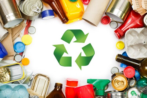 Different types of construction waste materials